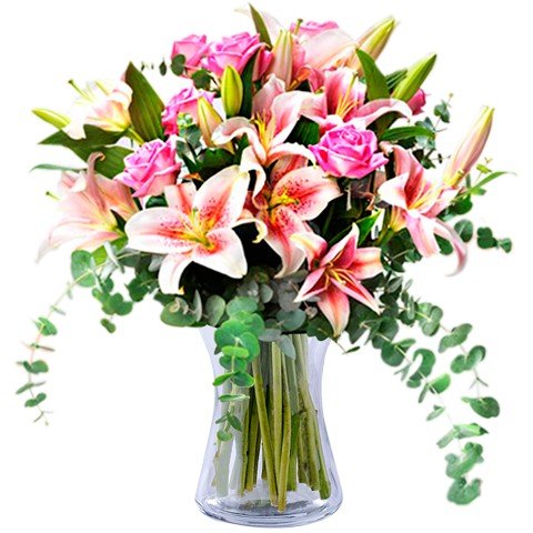 Arreglo floral rosado para Buenos Aires
