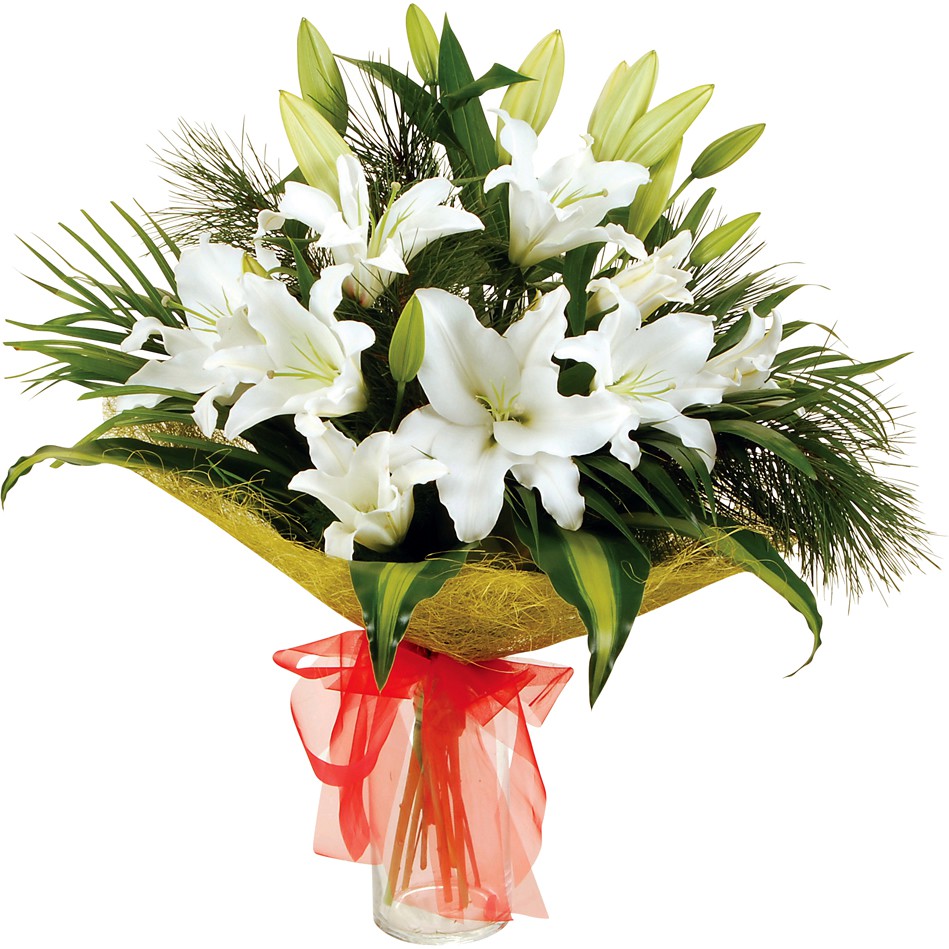 Rosas y liliums para enviar en Buenos Aires